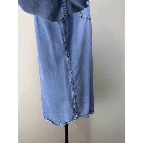 Soft Surroundings Shirt Top Womens Sz S Tencel Lyocell Button Up Long Sleeve - Picture 4 of 16